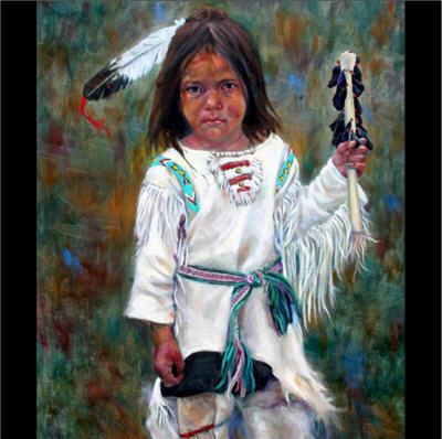 Sample artwork by Guadalupe Apodaca (Born 1941), known for landscape, figure, portrait - View similar artists and auction records